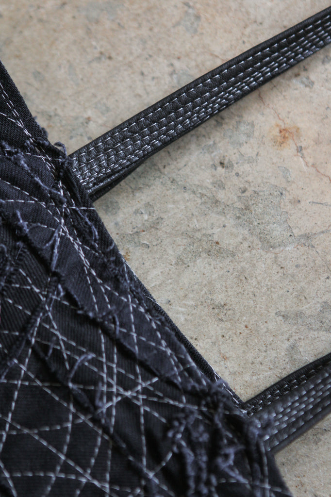 Black Zero Waste Denim Tote